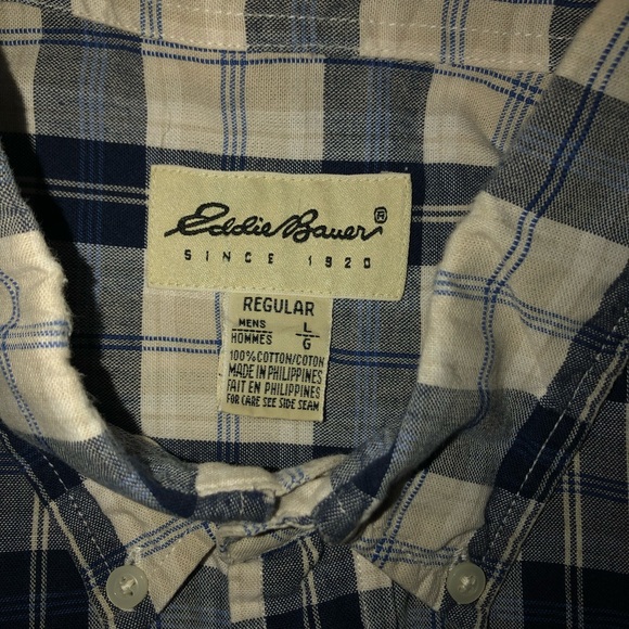 Short sleeve, button down, Eddie Bauer, NWOT - Picture 3 of 4